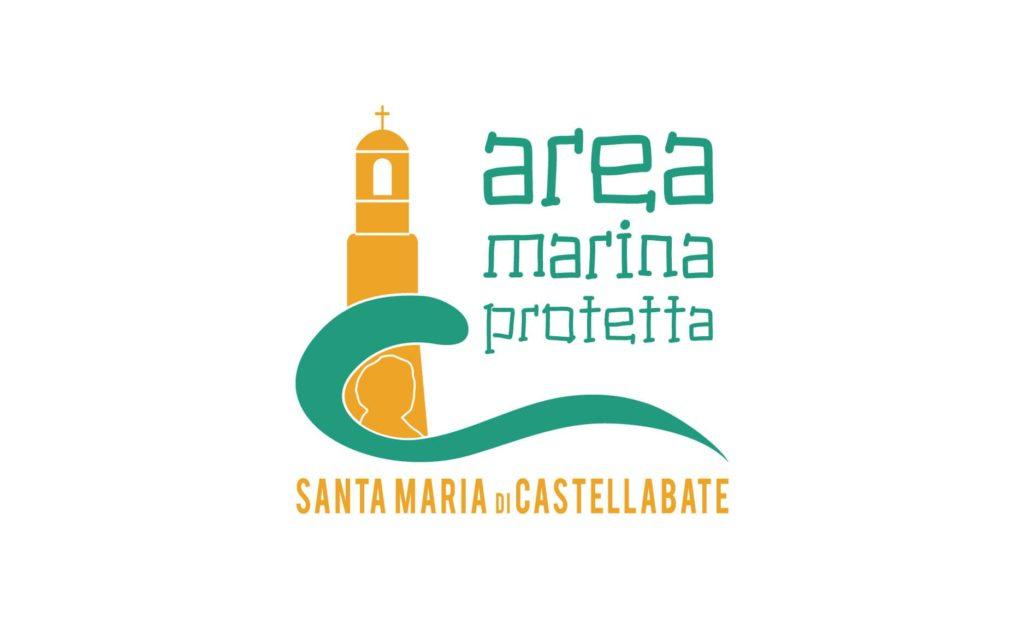 Logo design proposal for Area Marina Protetta Castellabate, symbolizing marine conservation and the beauty of the Mediterranean