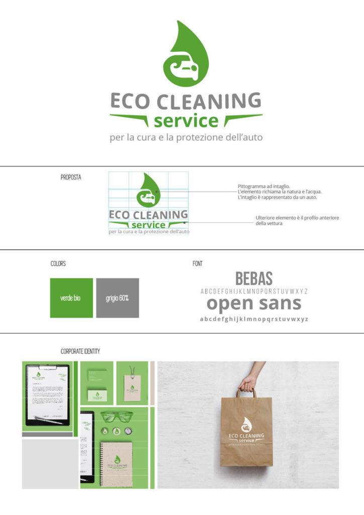 Eco-friendly logo redesign for Eco Cleaning Service, showcasing sustainable cleaning solutions